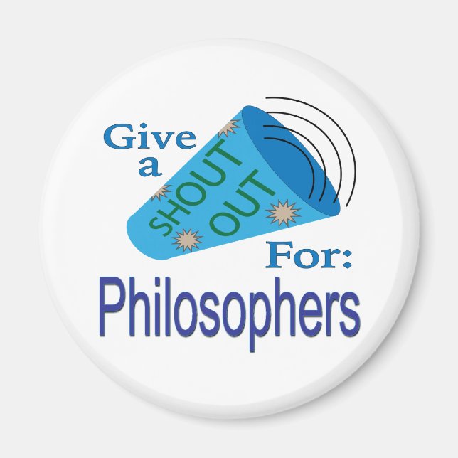 Ruf nach Philosophen Magnet (Vorne)