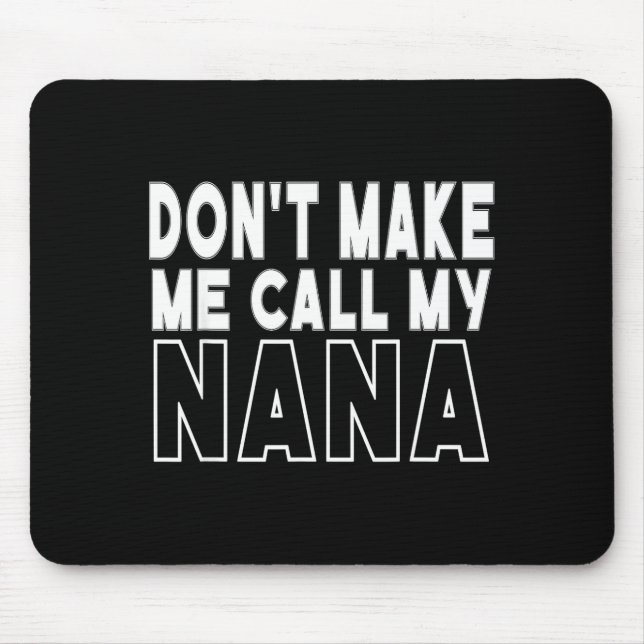 Ruf nicht an Oma Kleinkind Oma Muttertag Mousepad (Vorne)