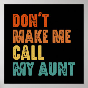 Ruf nicht meine Tante an Poster