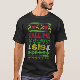 Ruf Schwester Claus Santa Feiertags Rentier Baum H T-Shirt