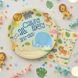 Rufen alle Party Kindergeburtstag Party Pappteller