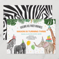 Rufen alle Party Tiere Zoo Wild Boy Geburtstag