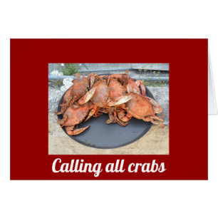 **RUFEN ALLER CRABS** FUNNY BIRTHDAY CARD