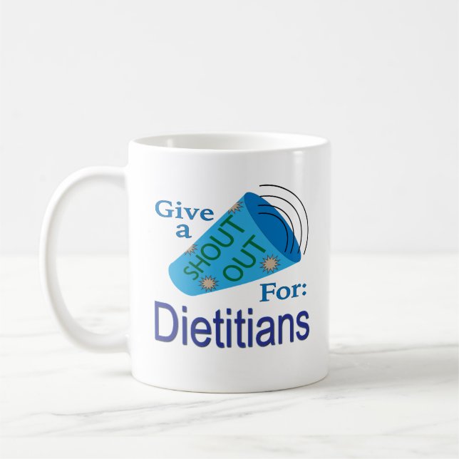 Rufen für Diäten Kaffeetasse (Links)