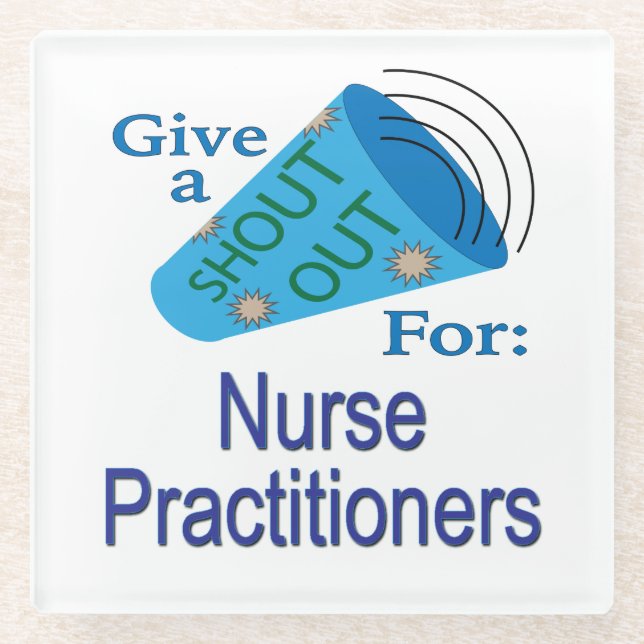 Rufen für Krankenpfleger Glasuntersetzer (Vorderseite)