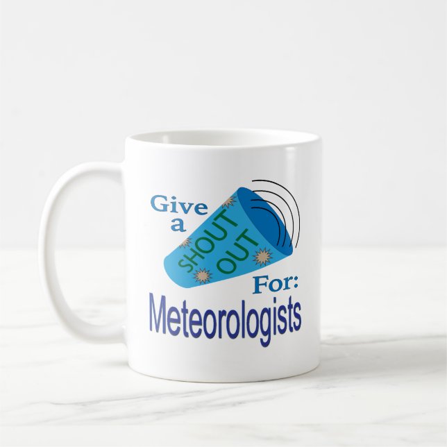 Rufen für Meteorologen Kaffeetasse (Links)