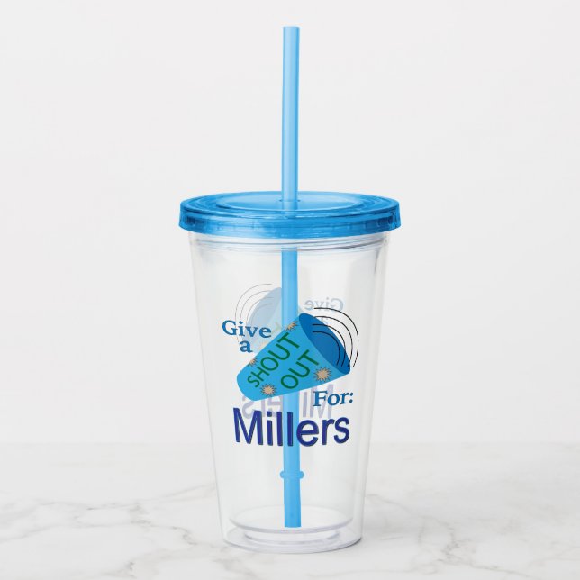 Rufen für Millers Acryltrinkbecher (Vorderseite)