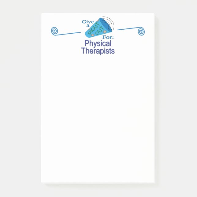 Rufen für Physiotherapeuten Post-it Klebezettel (Vorderseite)