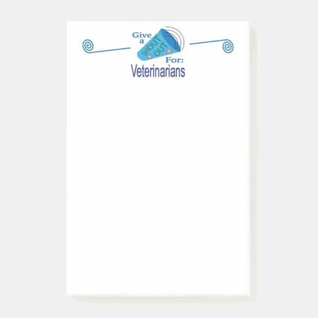 Rufen für Tierärzte Post-it Klebezettel (Vorderseite)
