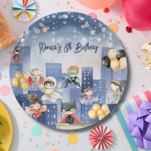 Rufen Sie alle Superhelden Kindergeburtstag