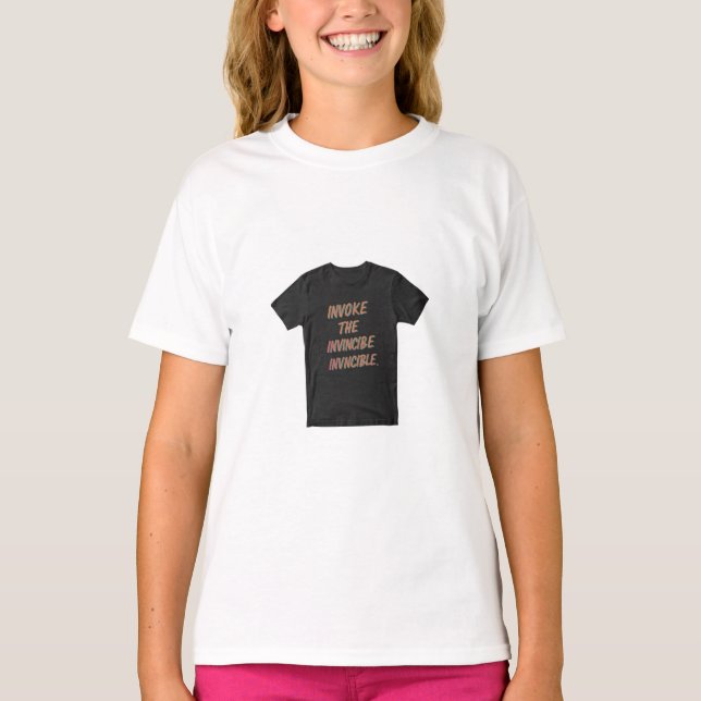 Rufen Sie das Unbesiegbare auf T-Shirt (Vorderseite)