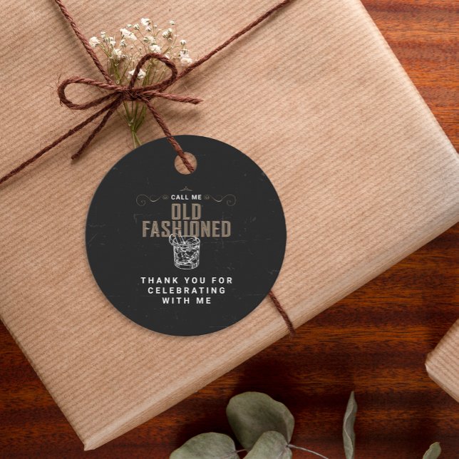 Rufen Sie den altmodischen Whiskey-Cocktail zum Ge Geschenkanhänger (Von Creator hochgeladen)