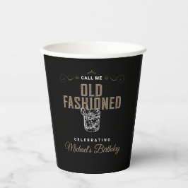 Rufen Sie den altmodischen Whiskey-Cocktail zum Ge Pappbecher