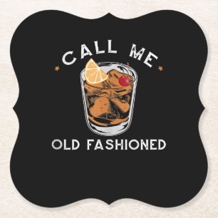 Rufen Sie den altmodischen Whiskey Drink Cocktail  Untersetzer