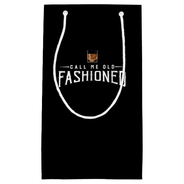 Rufen Sie den altmodischen Whiskey Kleine Geschenktüte (Vorderseite)