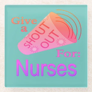 Rufen Sie den Nurses Glass Untersetzer aus