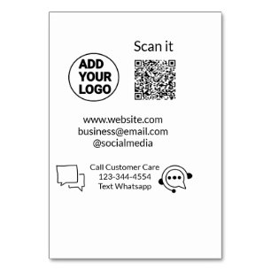 Rufen Sie den Text für die Kundenbetreuung auf, we Tischnummer