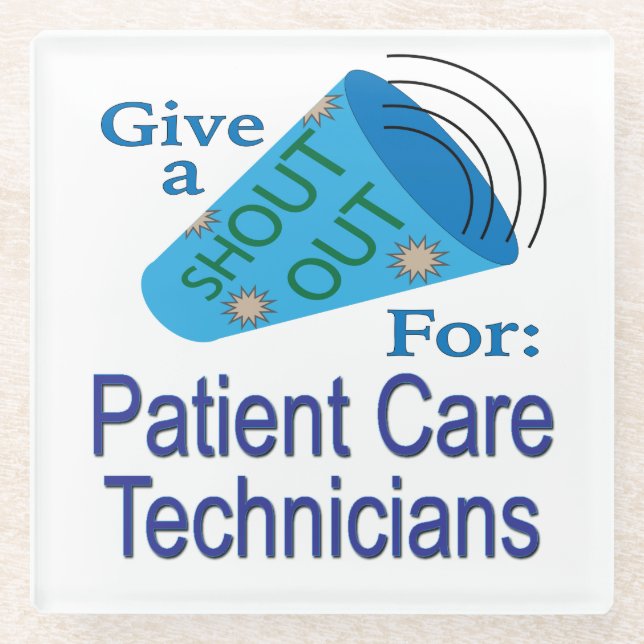 Rufen Sie die Ärzte für die Patientenbetreuung aus Glasuntersetzer (Vorderseite)