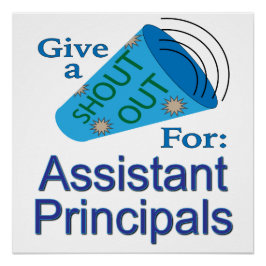 Rufen Sie die Assistenzdirektoren aus Poster