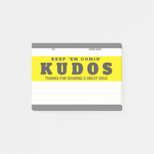 Rufen Sie die Auszeichnung für eine tolle Idee aus Post-it Klebezettel