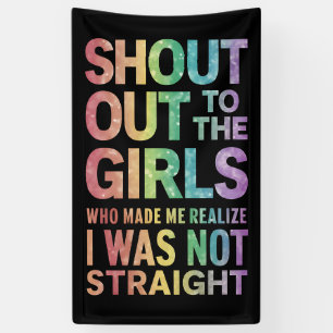 Rufen Sie die Fahne LGBT der Fahne des Girls-Gay P Banner