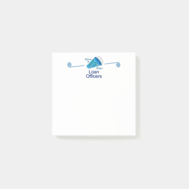 Rufen Sie die Kreditvermittler aus Post-it Klebezettel (Vorderseite)