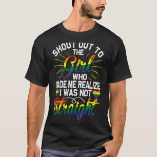 Rufen Sie die lesbische Girl Pride LGBT Gay Flag a T-Shirt