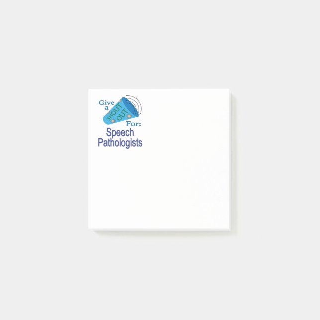 Rufen Sie die Sprachpathologen an Post-it Klebezettel (Vorderseite)