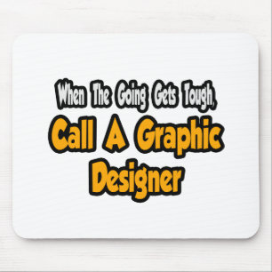 Rufen Sie einen Grafikdesigner auf Mousepad