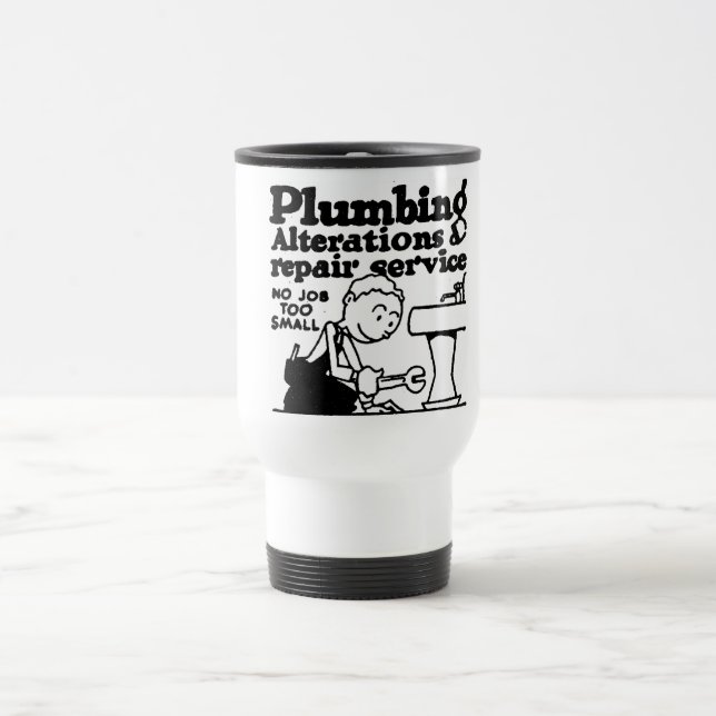 RUFEN SIE EINEN KLEMPNER AN REISEBECHER (Mittel)
