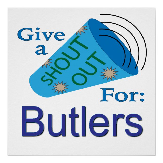 Rufen Sie für Butler aus Poster (Vorderseite)