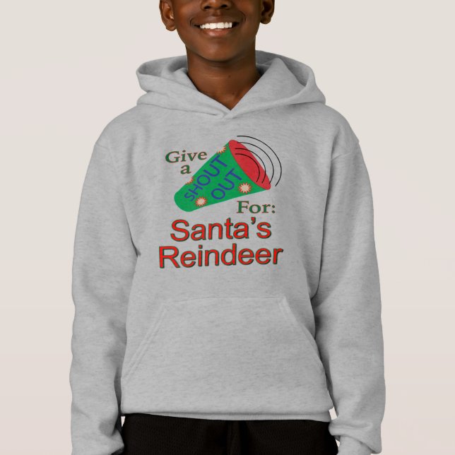 Rufen Sie für den Rentier des Weihnachtsmanns aus Hoodie (Vorderseite)