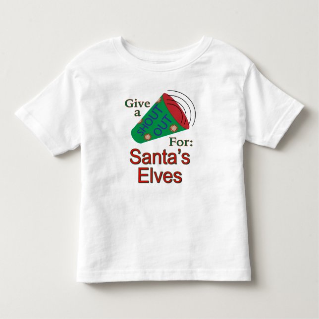 Rufen Sie für die Elfen des Weihnachtsmanns aus Kleinkind T-shirt (Vorderseite)