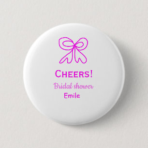 Rufen Sie lila rosa Bug Brautparty hinzufügen Name Button
