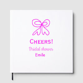 Rufen Sie lila rosa Bug Brautparty hinzufügen Name Gästebuch