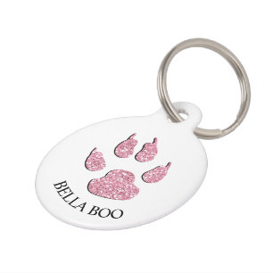 Rufen Sie meine Mama an - Meldung "Pink Alert Dog Haustiermarke