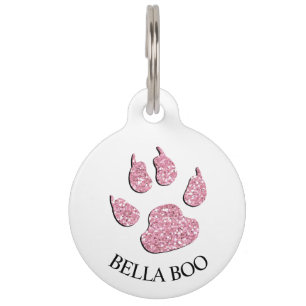 Rufen Sie meine Mama an - Meldung "Pink Alert Dog Haustiermarke