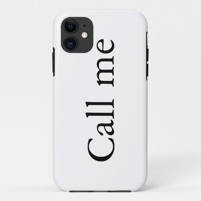 Rufen Sie mich an - iPhone Case (Rückseite)
