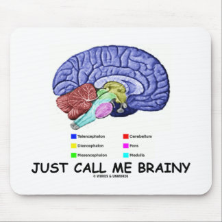 Rufen Sie mich einfach Brainy an (anatomische Mousepad