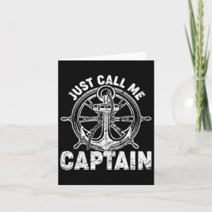 Rufen Sie mich einfach Captain - Bootsfahrer - Anc Karte