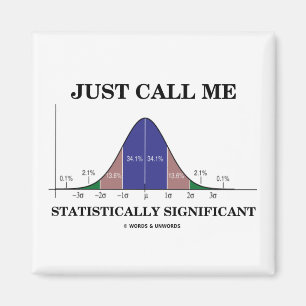 Rufen Sie mich einfach statistisch bedeutend an Magnet