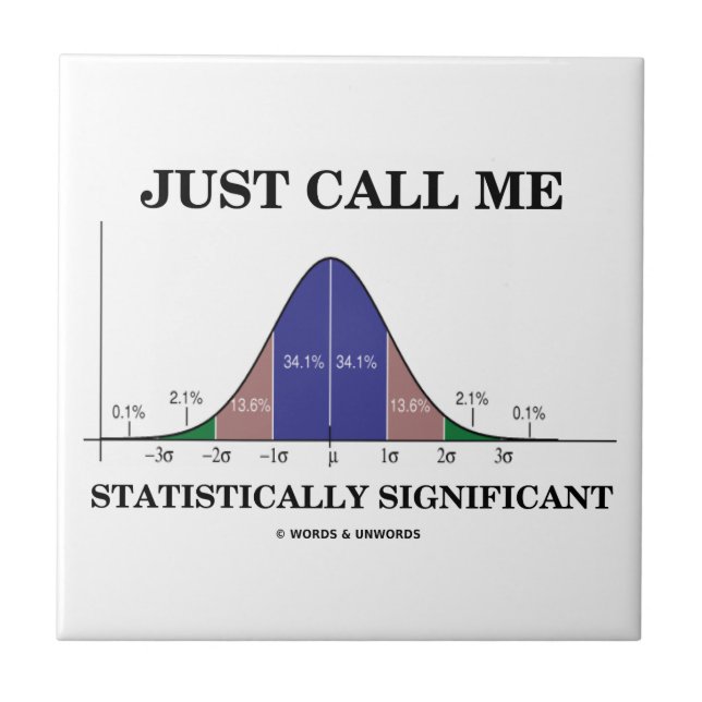 Rufen Sie mich einfach statistisch bedeutende Fliese (Vorderseite)