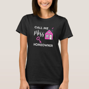 Rufen Sie mich Frau Homeowner 2022 Housewärming Ne T-Shirt