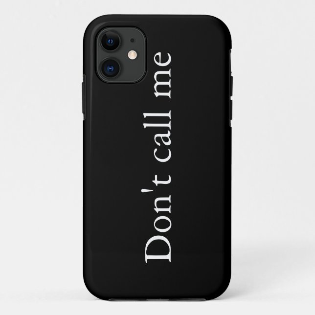 Rufen Sie mich nicht an - iPhone Case-Mate iPhone Hülle (Rückseite)