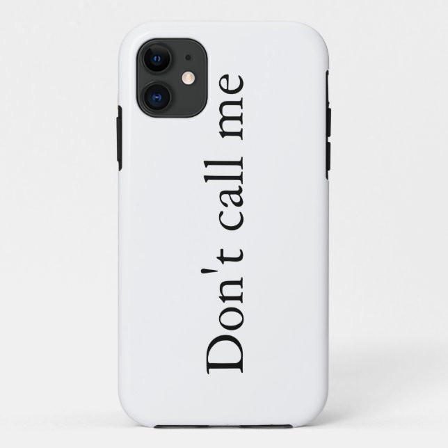 Rufen Sie mich nicht an - iPhone Case-Mate iPhone Hülle (Rückseite)