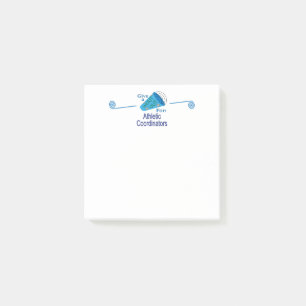 Rufen Sie sich für Athletikkoordinatoren aus Post-it Klebezettel