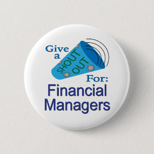 Rufen Sie sich für Finanzmanager aus Button