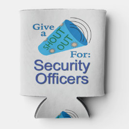 Rufen Sie Sicherheitsbeamte aus Dosenkühler