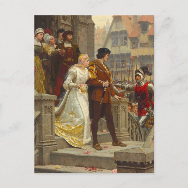 Rufen Sie Waffen an, c. 1888 von Edmund Blair Leig Postkarte (Vorderseite)