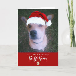 Ruff Year 2021 Funny Dog Pun Pet Weihnachten Foto